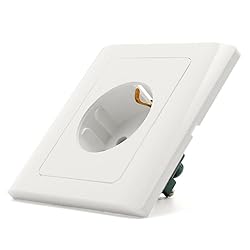 Single EU German Standard Electrical Plug Socket