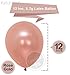 Rose Gold Balloons Party Decorations - Pack of 12, Great Rose Gold Birthday Decorations for Party, Rose Gold Party Supplies for Engagement, Weddings, Proms, Rose Gold Baby Shower Decorations