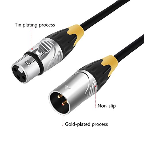 BC Master XL10 Cable Matter XLR Male to Female Microphone Cable, 3M/10Ft - Thumbnail 4