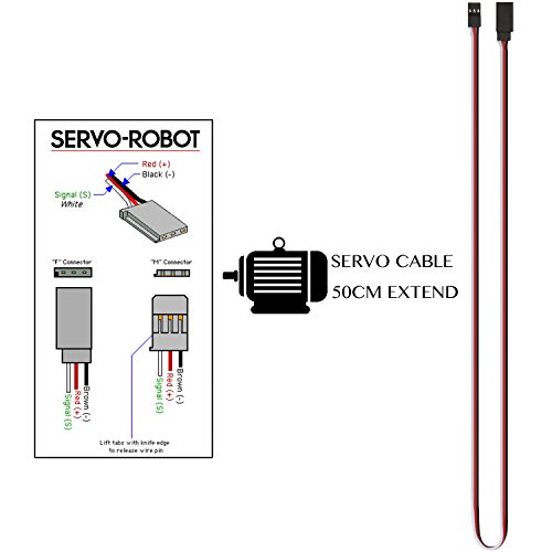 VIMVIP 50cm 500mm Male to Female Servo Extension Lead Wire Cable for KK MWC Eagle Control Board (Pack of 10pcs)