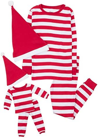 girl and doll matching christmas pajamas