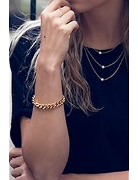 Pulsera de cadena de oro Cadena de oro para mujer de 14k- Cadena de esperanza- Benevolence LA