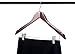 Home-it (20 Pack) Manhogany Wood Solid Wood Clothes Hangers, Coat Hanger Wooden Hangers with Clips