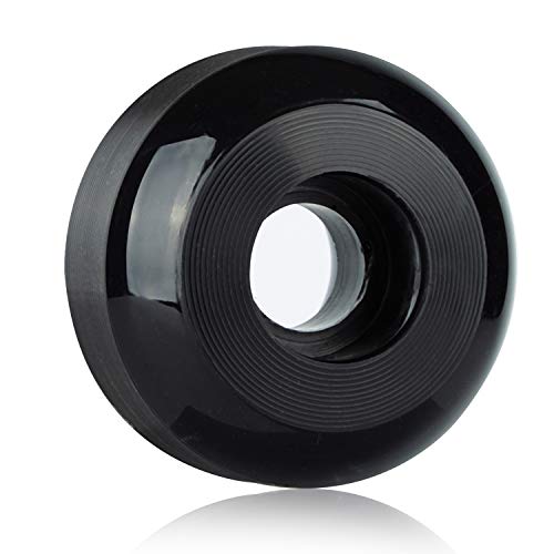 NONMON Skateboard Wheels 52mm 95A with ABEC-9 Bearings, Pack of 4, Solid Black