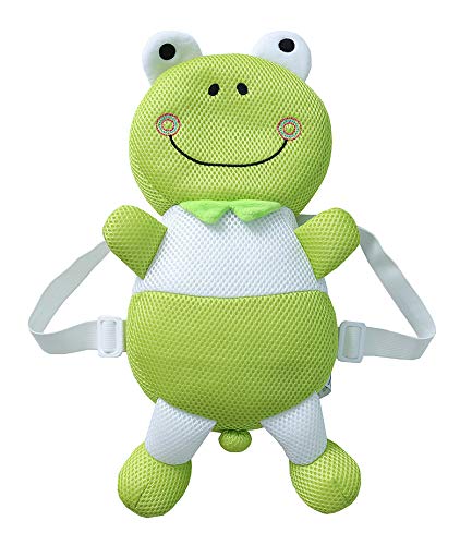 Feidoog Toddler Baby Head Protective Safety Pads Cushion Backpack Wear Adjustable Infant Age 4-24 Months(Frog, 4-24M)