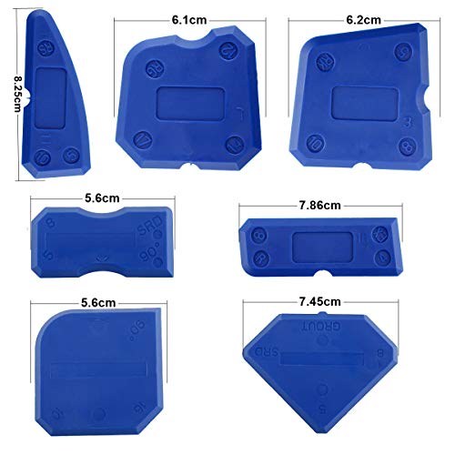 HighFree 16 PCS Caulking Tool Kit Caulk Caps Silicone Sealant Finishing Tool Caulk Removal Tool Metal Ball Tile Caulk Finishing for Bathroom Kitchen
