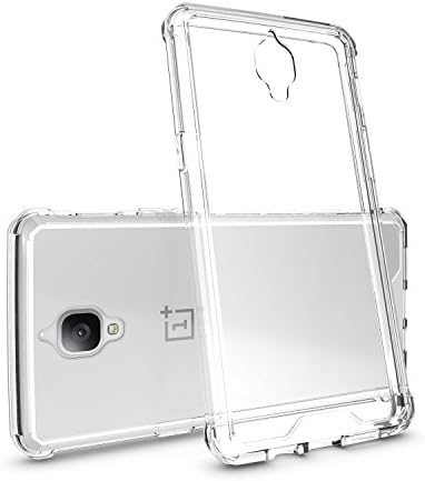 OnePlus 3 Case, ITAMO Armor Transparent Clear TPU Frame Shockproof Protective Case Scratch Resistant Fit Thin and Slim PC Hard Panel for OnePlus 3/OnePlus 3T (Clear)