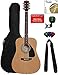 Fender FA-100 Dreadnought Acoustic Guitar - Natural Bundle with Gig Bag, Tuner, Strings, Strap, and Picks