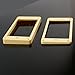 Set of 2 Humbucker Pickup Mounting Rings for bridge and neck pckups, Flat bottom,Cream