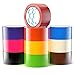[15-yards] Colored Duct Tape Variety Pack - 10 Fun Colors - Colorful Duct Tape Multi Pack for Kids Crafts - Decorative Duct Tape Designs Bulk - Orange Red Blue Green Purple Pink White Yellow Duck Tape