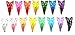 24 Pcs Butterfly Hair Snap Clip Size 40mm (Mix Bright and Pastel Tone)