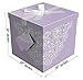 Gift Box 10x10x10 Cassandra Pop up in Seconds comes with Decorative Ribbon mounted on the lid A Gift Tag and Tissue Paper - No Glue or Tape Required