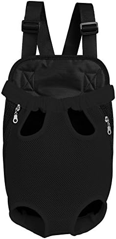 DENTRUN Legs-Out Front Pet Dog Carrier,Hands-Free Adjustable Backpack Travel Bag for Small Medium Puppy Doggie Cat Bunny Breeds