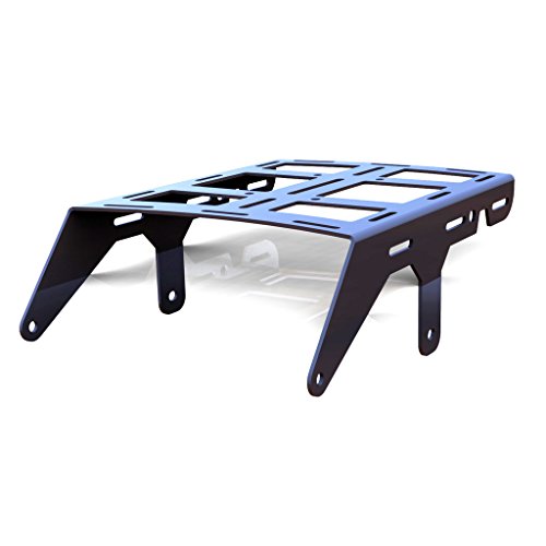 Cargo Rack Luggage Carrier Utility Rear Tail Holder Gray Powdercoat fits: 93-17 Honda XR650L - Immix Racing - 100-007-gray