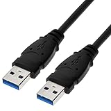 Mediabridge USB 3.0 - USB Cable (8 Feet) - SuperSpeed A Male to A Male
