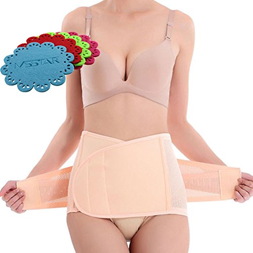 Nsstar Breathable Elastic Abdominal Binder Waist Slimming Shaper Wrapper Belt