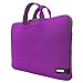 15.6 Inch Laptop Sleeve,LOVPHONE Breathable Notebook Computer Case Cover For Macbook Pro/Lenovo/ASUS/Samsung/Acer/HP and All 15 Inch Notebooks,Slim-fit Briefcase Carrying Bag/Pouch,Bright purple