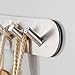KES A7066H4 Bathroom Lavatory Self Adhesive Coat and Robe Hook Rack/Rail with 4 Hooks SUS304 Stainless Steel, Brushed Finish