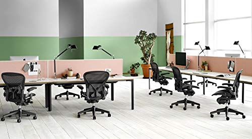 Herman Miller Classic Aeron Chair - Fully Adjustable, C size, Adjustable PostureFit, Carpet Casters (Certified Refurbished) - Thumbnail 5