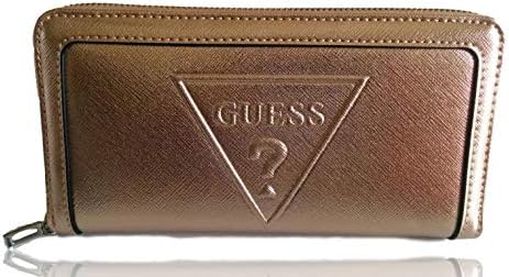 Guess Gold Pvc For Women Zip Around Wallets Buy Online At Best