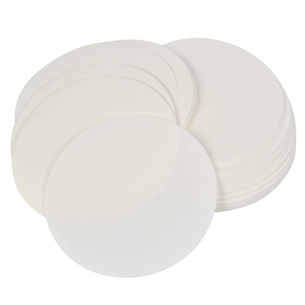 TIMESETL Qualitative Filter Paper 100 PCS Round Medium Flow Rate 11cm Dia Laboratory Filtration Lab Supplies