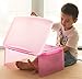 Kids Portable Translucent Plastic Lap Tray, Pinkthumb 1