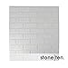Craft Faux Brick Wall Panels - Peel and Stick Foam Brick - 3D Wall Panels for Fake Brick Wall - Self Adhesive Brick Wall Panels - 3D Brick Wallpaper (4 Pack, White)