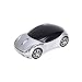 Mchoice 2.4GHz 1200DPI Car Shape Wireless Optical Mouse USB Scroll Mice for Tablet Laptop Computer (Silver)