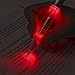 GS GLOWSEEN Pen Light LED Pen with Light, Light Up Penlight for Night Writing - One Set Extra Batteries and Ink Cartridges Included-2 Pack -Red