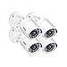 ANNKE (4) 1080P HD-TVI Security Camera Kits with Super Day/Night Vision, IP66 Weatherproof,4-Packed with Power Cables