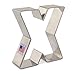 Ann Clark Cookie Cutters Alphabet Letter X Cookie Cutter, 3.25