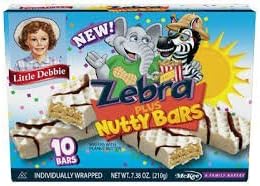 Little Debbie Zebra Plus Nutty Bars - 4 Boxes by MCKEE FOODS