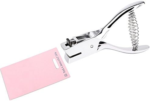 'Alumuk Handheld 1-Hole Mini Punch, 1/4 Hole Size, Round Hole, 20 Sheets Capacity for Card/Scrapbo Okin Ovales Loch