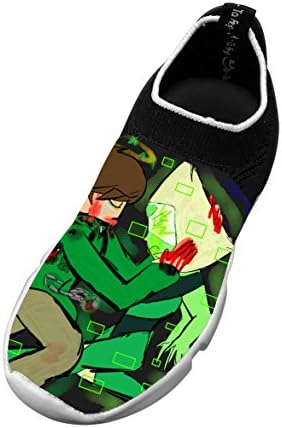SHIBICHENGA Demon Fighting 3D Children's Slip-on Fly Knit Lightweight Breathable Printing Sneakers Sports Shoes 4 D(M) US Big kid