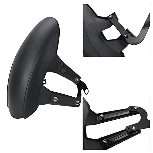 Aneil Universal Motorcycle Rear Wheel Fender,Black Plastic Mud Guard Mud Flap Splash Guard for Motorcycle Electric Vehicle - Thumbnail 2