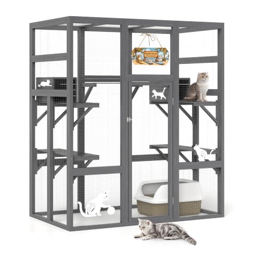 NYEEKOY 71-Inch Outdoor Cat Enclosure