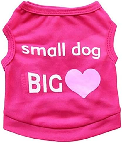 Cywulin Puppy Clothes, Summer Pet Dogs Clothing Cool Sleeveless Shirt Small Doggie Cat Costume Vest T Shirt Jacket Apparel