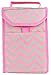 bogo Brands Soft-Sided Insulated Lunch Kit Cooler Tote Bag Pink Chevron Striped On-The-Go Loncheras Lunchbag (1 Pack)
