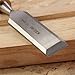 KSEIBI 312130 Wood Chisel Sets Professional, Premium Chrome Manganese Blades for Woodworking, Carving, Soft Grip Handles W Hammer Steel-end Cap 4-Piece