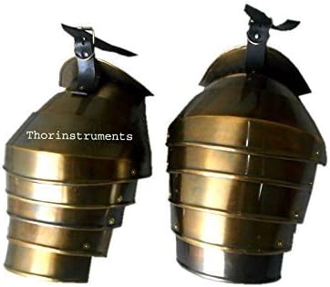 COLLECTIBLE GOTHIC Spaulder German Shoulder Brass Antique Finish RECREATIVE ITEM