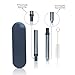 Reusable Straws Stainless Steel Metal - Telescopic Long Drinking Straw that is Portable, Collapsible, Retractable and Creates Zero Waste - Travel Case & Cleaning Tool Included (Graphite)