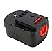 POWERAXIS 14.4V 2Ah Battery for Black and Decker Drill HPB14, 14.4V Replacement Battery Power Pack for B&D Firestorm Cordless Tools FSB14 FS140BX 499936-34 A14 BD1444L HPD14K-2 CP14KB