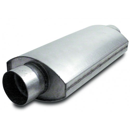 Dynatech 776-14352 Oval Split Flow Mufflers, 3-1/2"