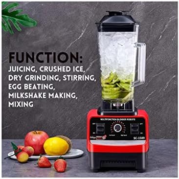 Dubai Gallery BPA-free Heavy Duty Commercial Timer Blender, 2.5L, 4500W ...
