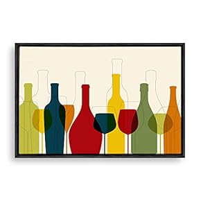 Framed Canvas Wall Art for Living Room, Bedroom Simple Contemporary Style Canvas Prints for Home Decoration Ready to Hanging - 16x24 inches
