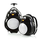 HEYS Kids 2Pc. Travel Tots (Penguin) Lightweight Luggage & Backpack Set