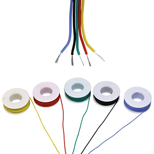 Striveday 30AWG Tinned Copper Silicone Hook Up Wire 600V Stranded Electrical Cable for DIY Electronics & Electrical Projects (Box-1)