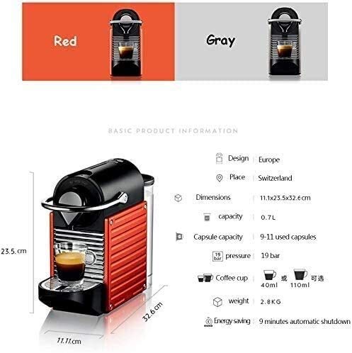 SQQSLZY Vollautomatische Haus Hotelzimmer Kapsel Kaffeemaschine Kaffeeutensilien Kaffee-Kapsel-Maschine Vollautomatische… – Bild 3