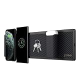 Magnetic Wall-Mount Wireless Charger [PITAKA MagEZ Bar] 10W Quick Charging Compatible with All Qi Enabled Phone Devices While Organizing Essentials in Entrance or Bedroom as a Home Decoration