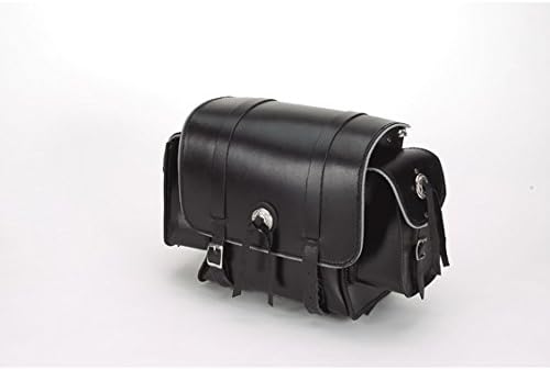 Motorcycle Sissy Bar Bag with Concho and Reflective Piping